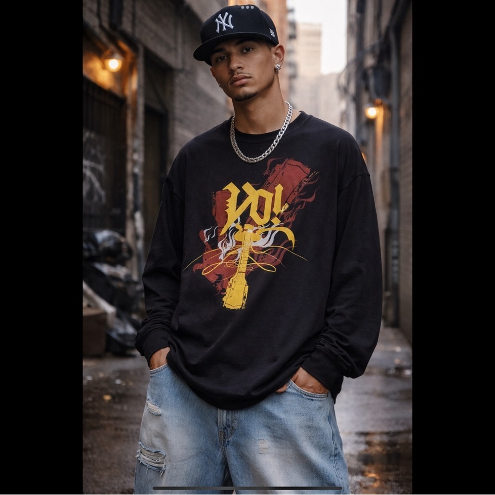 Sean John Y2K Graphic Long Sleeve T Shirt XXL Hip Hop Streetwear